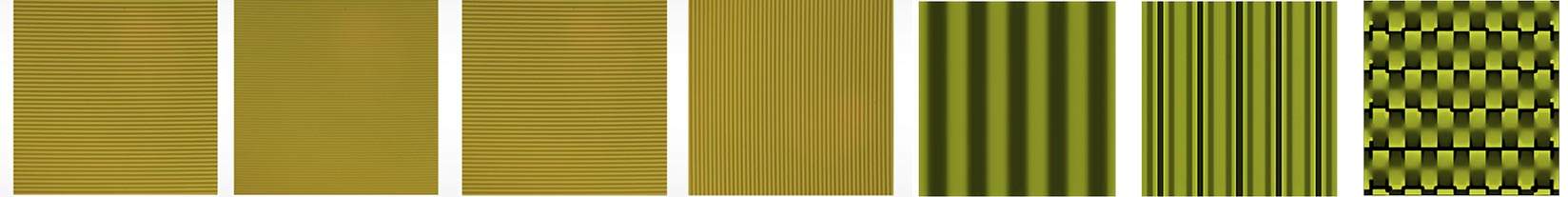 1×4、2×2級(jí)聯(lián)光柵分束器中一級(jí)、二級(jí)光柵在線偏振光下形貌